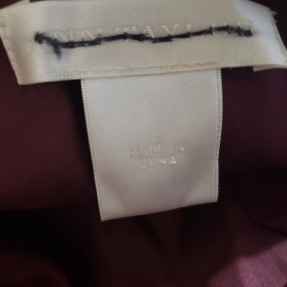 Ann Taylor Burgundy Fit & Flare Cocktail/Formal Midi Dress - Picture 4 of 4